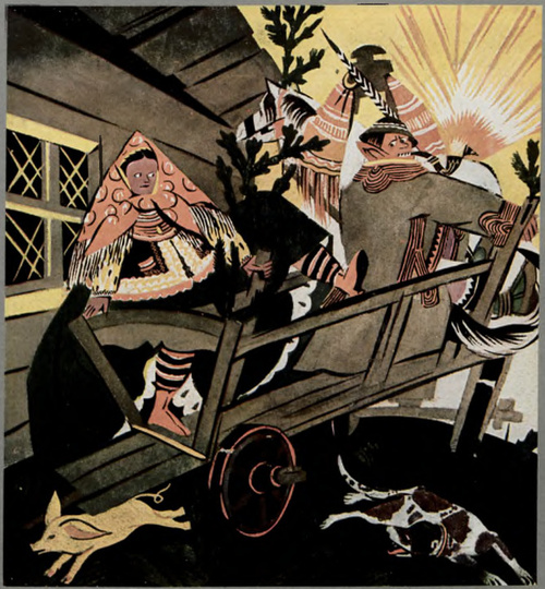 ZOFJA STRYJEŃSKA. ILUSTRACJA Z KSIĄŻKI TETMAJERA “JAK BABA DJABŁA WYONACYŁA.”