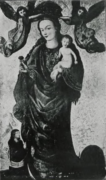 Fig. 5. N. Panna Marja z różą. pocz. XVI. w., kościół św. Marcina i Mikołaja w Bydgoszczy.