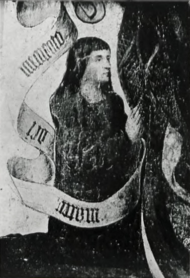 Fig. 7. Postać fundatora, fragment obrazu: N. Panna Marja z różą, kościół św. Marcina i Mikołaja w Bydgoszczy.