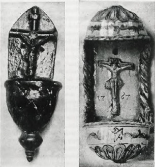Gliniane kropielniczki ludowe.