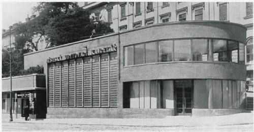 Arch. Poriska: Miejska kancelarja kwater i kantor wymiany.