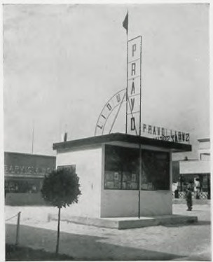 Arch. Králik: Kiosk gazet.