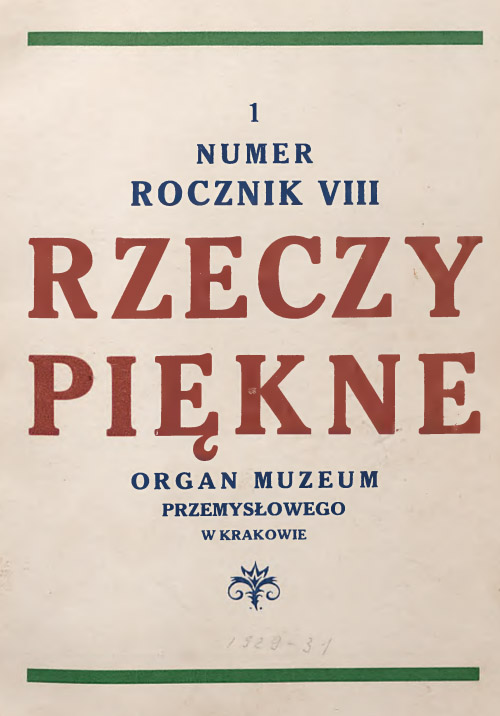 -, Rzeczy Piękne [1929 1]