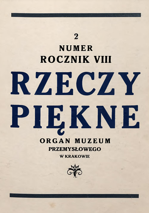 -, Rzeczy Piękne [1929 2]