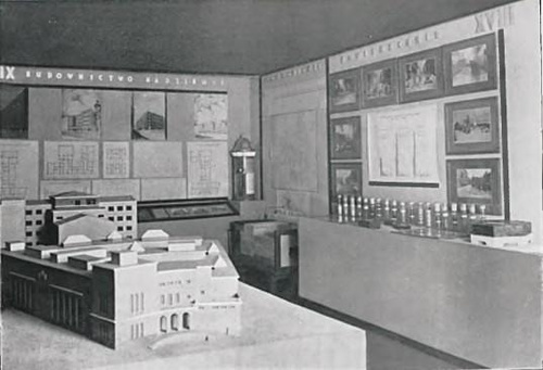 Pawilon m. Krakowa. Stoisko działu “Budownictwo nadziemne”, “Nawierzchnie”