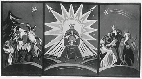 Litografja 4-ro barwna. Szkoła specjalna grafiki. Prof. H. Uziembły.