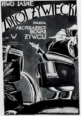 Z konkursu na plakat Arcyksiążącego Browaru w Żywcu.