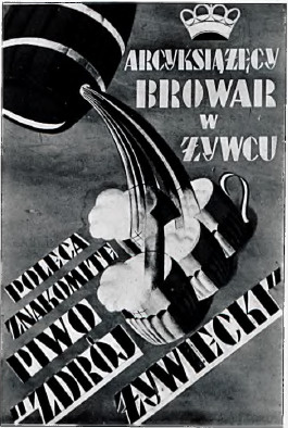 Z konkursu na plakat Arcyksiążącego Browaru w Żywcu.