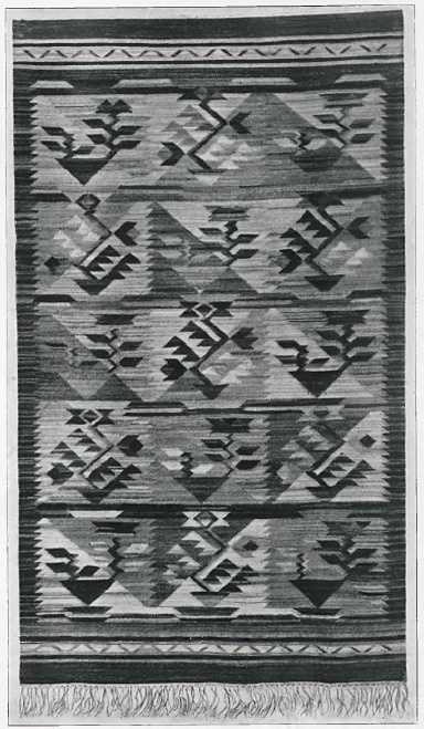 Kilim proj. Teodor Grott. Z art. pracowni kilimów 