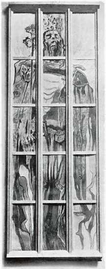 Kazimierz Wielki: witraż.
