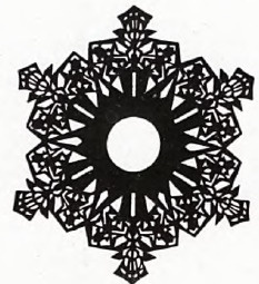 Ornament tłoczony w skórze na fotelach w Towarzystwie Lekarskiem w Krakowie.