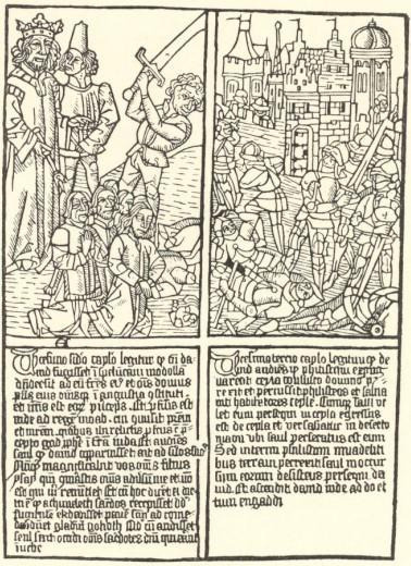 DRZEWORYT - RYCINA I TEKST - Z “LIBER REGUM” XV. WIEK