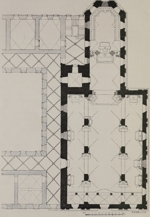 Fig. 25, Rzut poziomy kościoła OO. Bernardynów