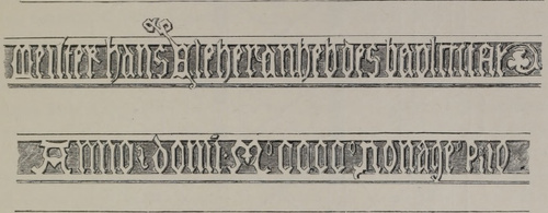 Fig. 2, Napis z wieży starego ratusza