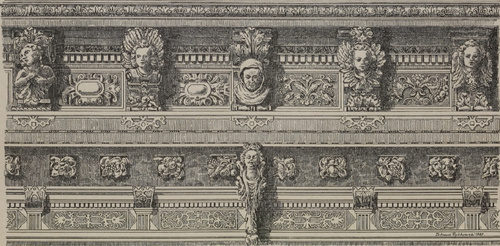 Fig. 98, Z gzymsowania i fryzu stall Bernardyńskich