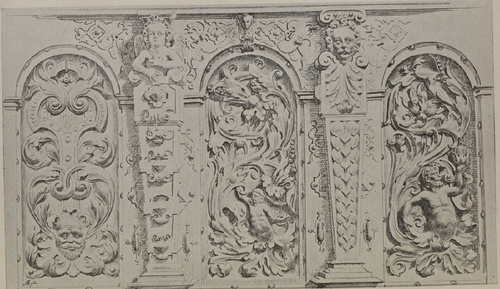 Fig. 99, Z nadplecków stall Bernardyńskich