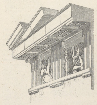 Fig.112. Fryz tryglifowy dorycki z gzymsem koronującym