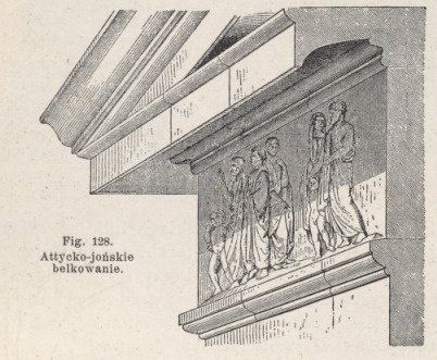Fig.128. Attycko-jońskie belkowanie