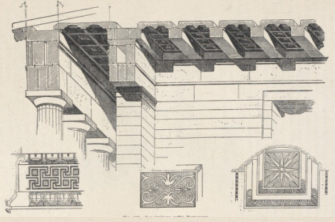 Fig.132. Konstrukcya sufitu Partenonu