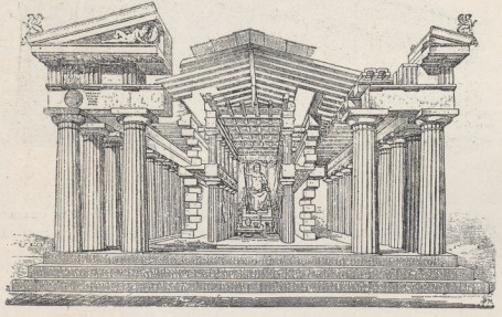 Fig.133. Odtworzony widok świątyni doryckiej