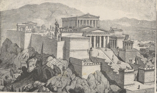 Fig. 145. Odtworzony widok Akropolisu