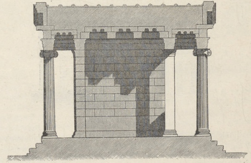 Fig. 150. Świątynia Nike. Przecięcie podłużne