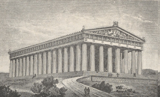Fig. 151. widok Partenonu od strony zachodniej