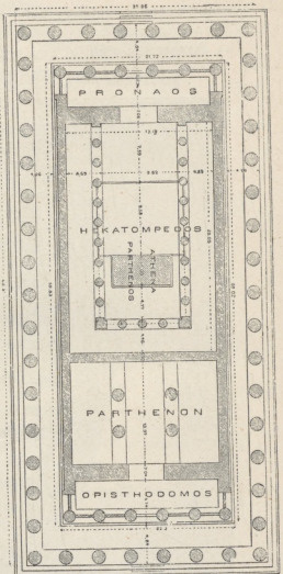 Fig. 152. Plan poziomy Partenonu