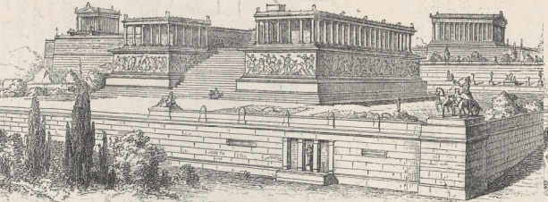 Fig. 159. Ołtarz wielki w Pergamon. Odtworzony przez Bohna