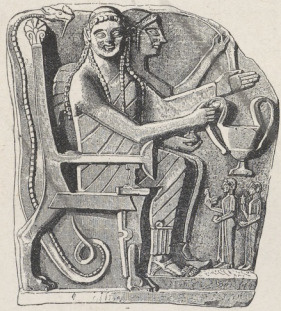 Fig. 166. Płaskorzeźba z okolic Sparty. Berlin.