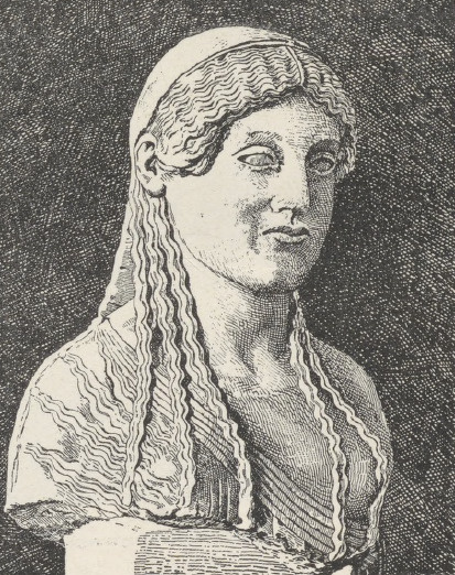 Fig. 171 Szczątki starożytnego posągu dziewczyny.