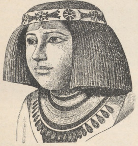 Fig.17. Księżniczka Nefert (malowany wapień)