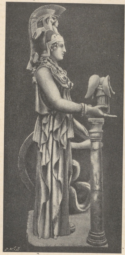 Fig. 189. Posąg marmurowy Ateny Partenos. Ateny.