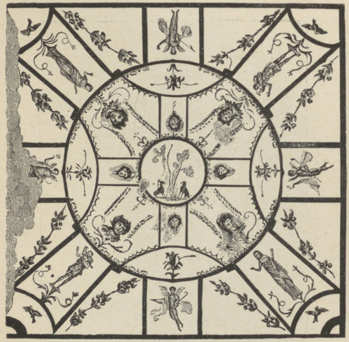 Fig. 2. Malowidła na suficie w katakumbie Ś. Lucyny