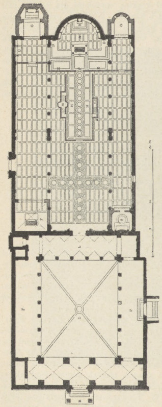 Fig. 19. S. Clemente w Rzymie. Plan poziomy.