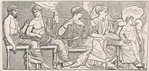 Fig. 197. Z grupy bóstw fryzu wschodniego Partenonu. Strona Prawa.