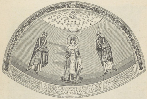 Fig. 25. Z absydy z kos. Ś. Agnieszki w Rzymie.