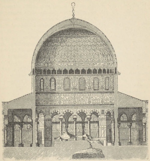 Fig. 55. Przecięcie meczetu Sachra w Jeruzalem.