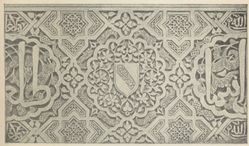 Fig. 60. Arabskie ornamentacye ścienne z Alhambry.