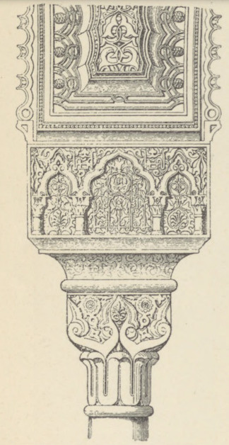 Fig. 66. Kapitel i początek arkady z Alhambry.
