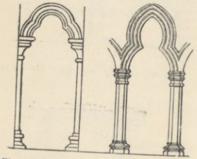 Fig. 97. Łuk w kształcie liścia koniczyny.