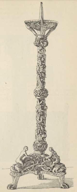 Fig. 169. Świecznik Bernwarda. Hildesheim. K. ś. Magdaleny.