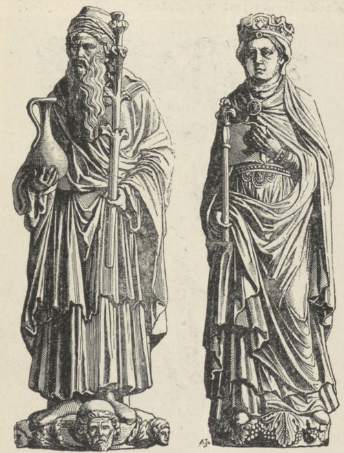 Fig. 188. Aaron i Kościół na Złotej furcie. Freiberg.