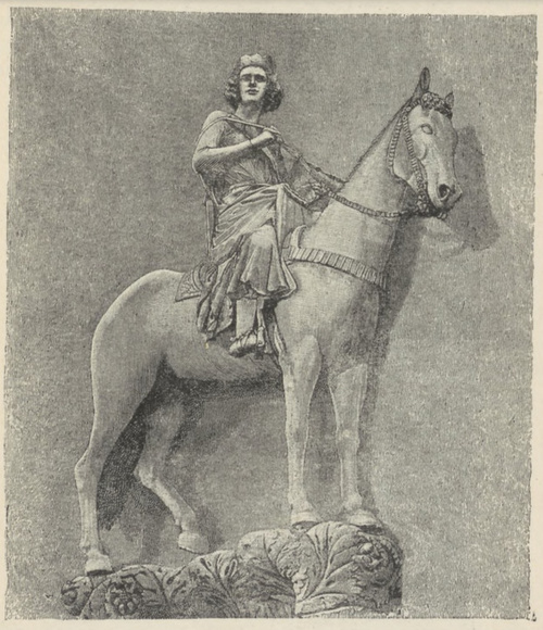 Fig. 190. Konrad III. Posąg na jednym z filarów tumu w Bambergu.