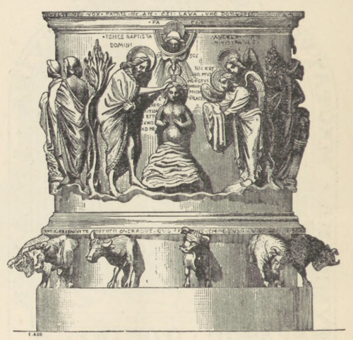 Fig. 195. Chrzcielnica w Koś. Św. Bartłomieja w Leodyum.