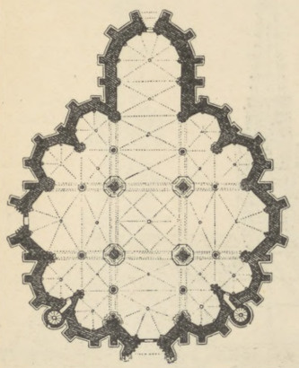 Fig. 218. Koś. Matki Boskiej Łaskawej w Trewirze. Pl. poziomy. 