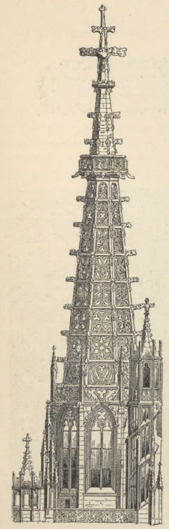 Fig. 251. Zakończenie wieży kościoła M.B. w Esslingen.
