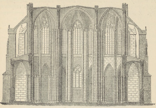 Fig. 266. Chór koś. w Zwetl. Przecięcie poprzeczne.