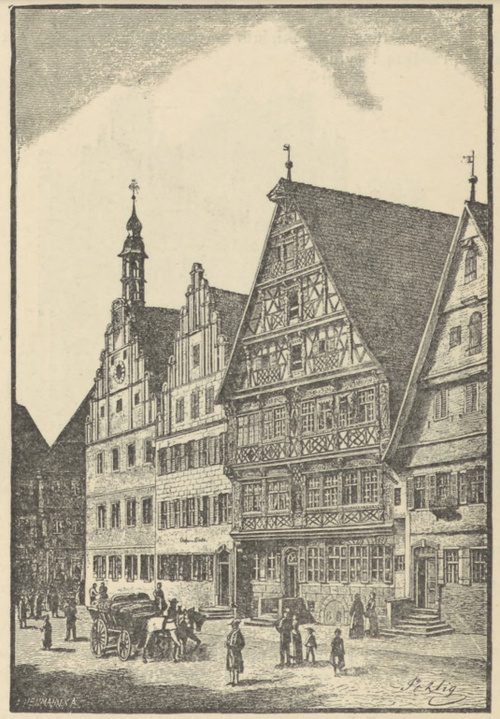 Fig. 293. Dom cechowy na placu targowym w Dinkesbühl.