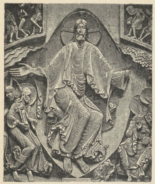Fig. 295. Płaskorzeźba z portalu kościoła w Bezelay.